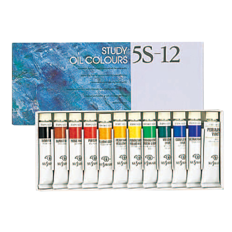 アーテック K習作用油絵具15ml 12色セット 5S-12（ご注文単位1セット）【直送品】