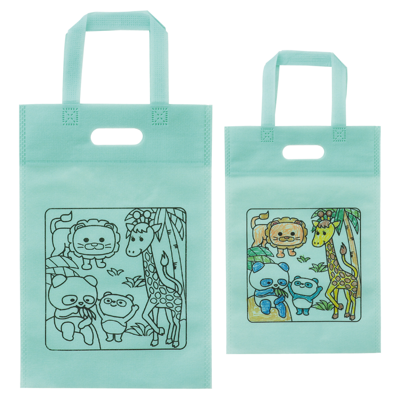 アーテック 塗り絵アニマル不織布バッグ A4（ご注文単位1枚）【直送品】