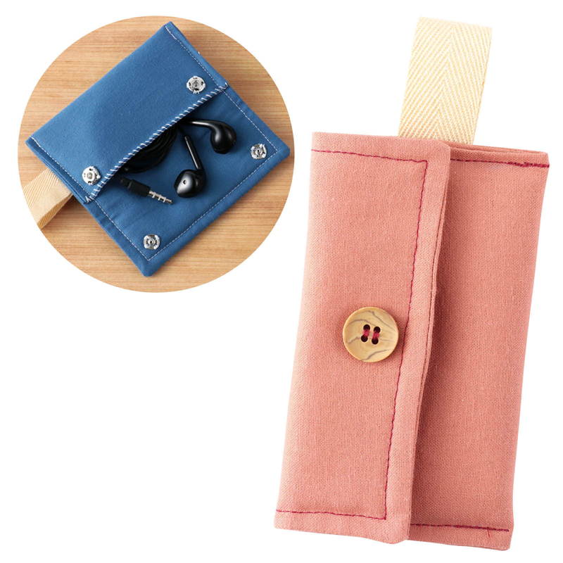 アーテック 基礎縫いイヤホンケース ピンクベージュ（ご注文単位1個）【直送品】