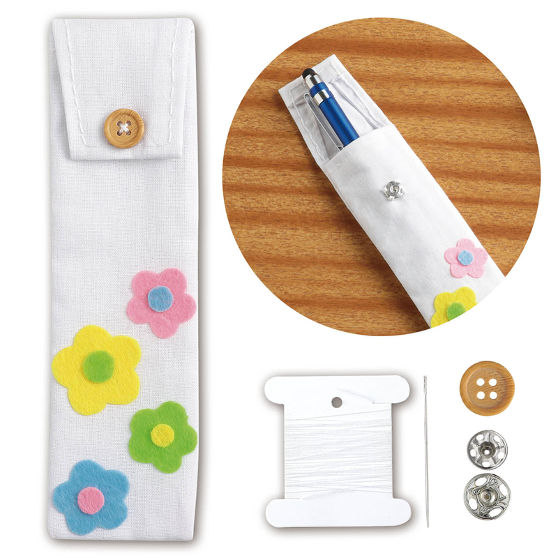 アーテック 基礎縫いタッチペンケース 白（ご注文単位1個）【直送品】