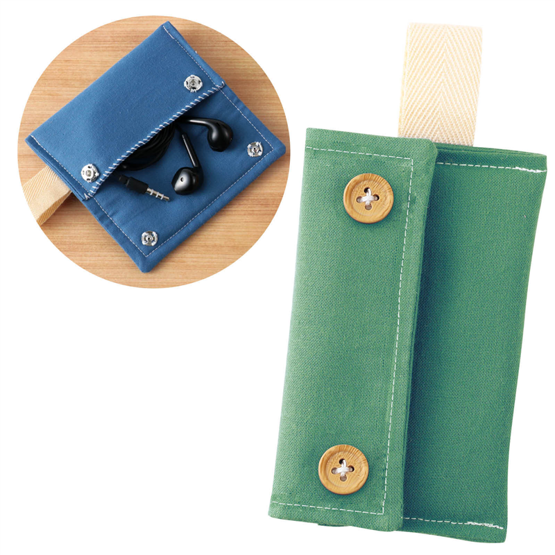 アーテック 基礎縫いイヤホンケース モスグリーン（ご注文単位1個）【直送品】