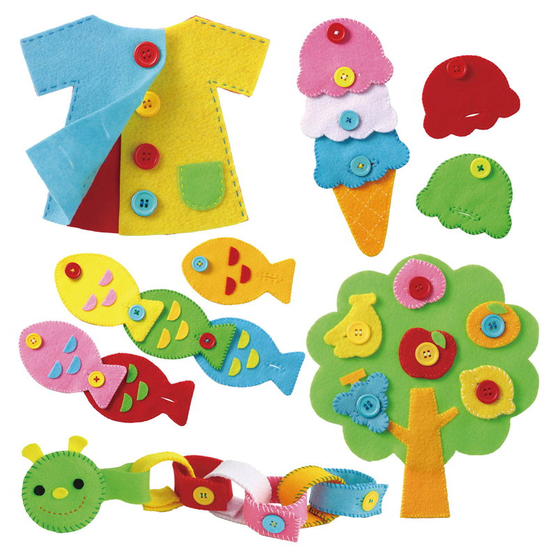 アーテック フェルトでつくる おもちゃキット ボタンあそび（ご注文単位1個）【直送品】
