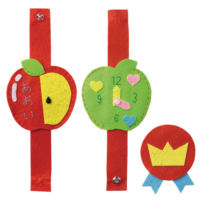 アーテック フェルトでつくるネームバンド レッド×イエローグリーン（ご注文単位1個）【直送品】