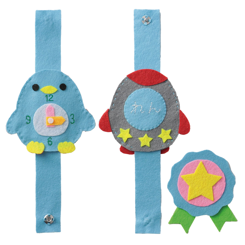 アーテック フェルトでつくるネームバンド スカイブルー×グレー（ご注文単位1個）【直送品】