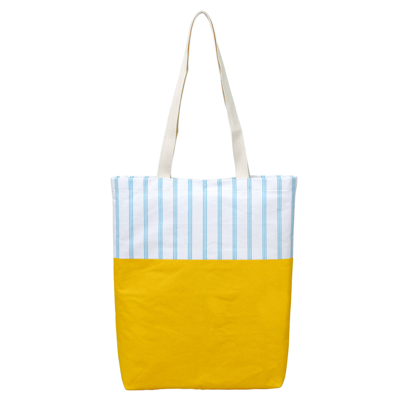 アーテック 基礎縫いデイリートートバッグ黄×青ストライプ（ご注文単位1個）【直送品】