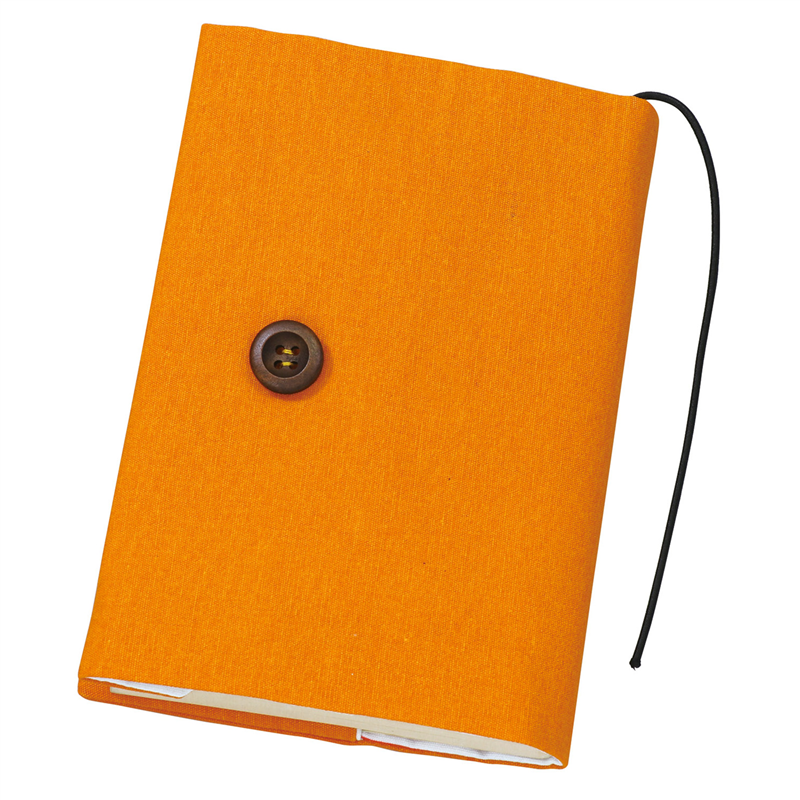 アーテック 基礎縫いブックカバーオレンジ×赤ストライプ（ご注文単位1個）【直送品】