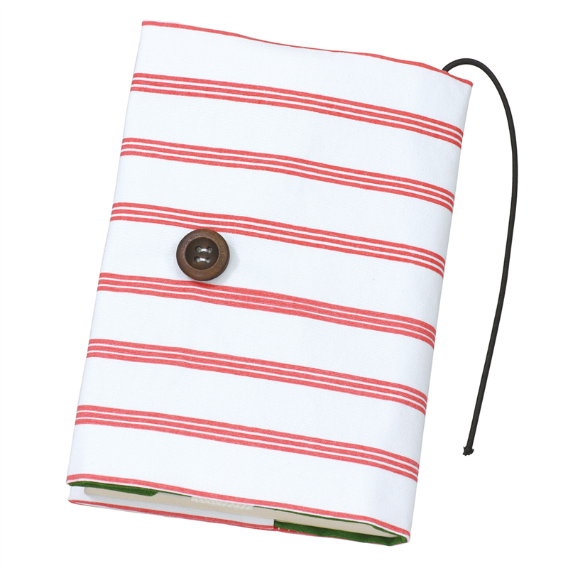 アーテック 基礎縫いブックカバー緑×赤ストライプ（ご注文単位1個）【直送品】