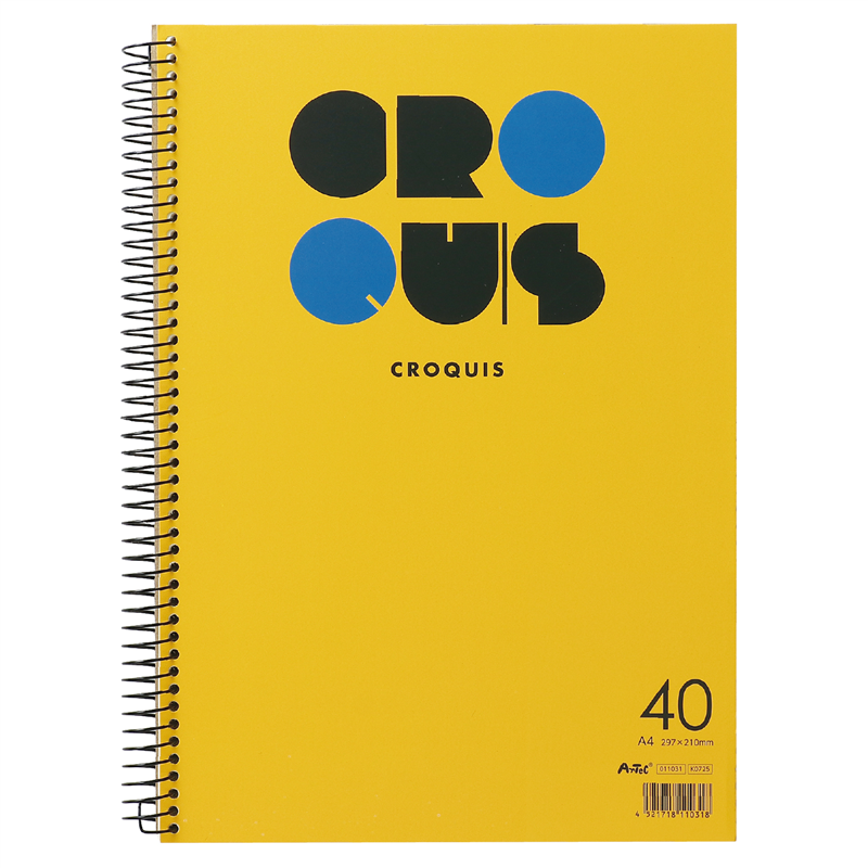 アーテック ATクロッキー40 イエロー（ご注文単位1冊）【直送品】