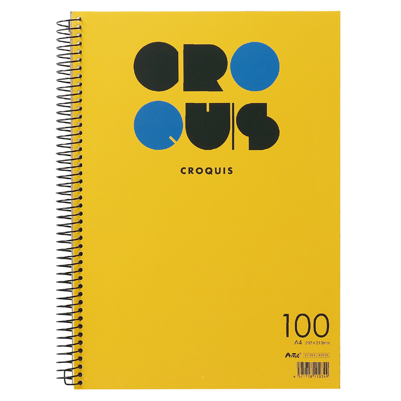 アーテック ATクロッキー100 イエロー（ご注文単位1冊）【直送品】