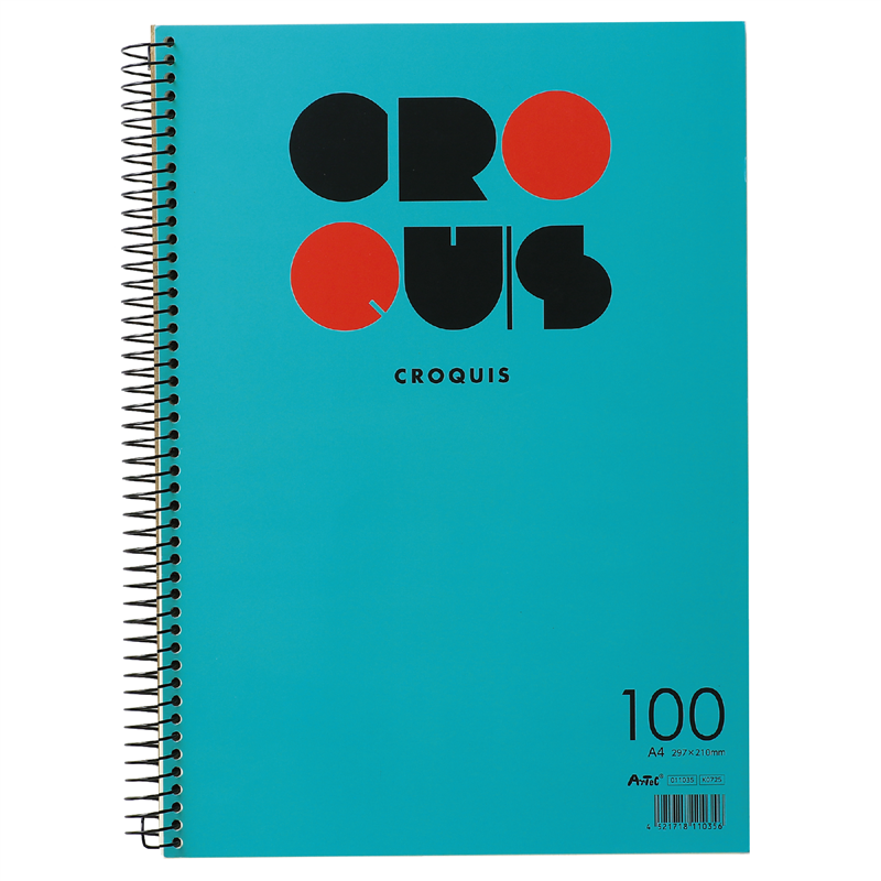 アーテック ATクロッキー100 ブルー（ご注文単位1冊）【直送品】