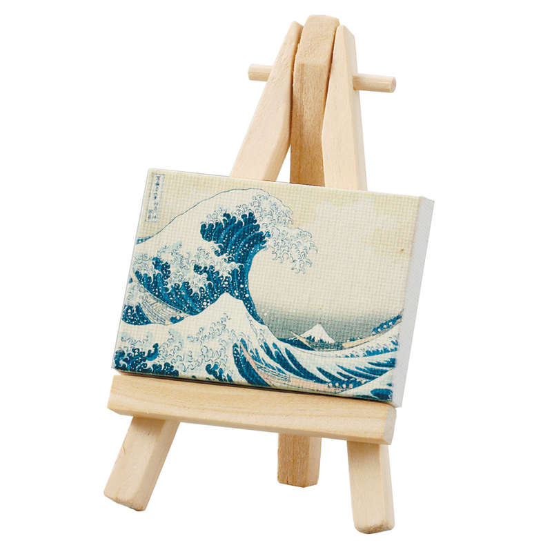 アーテック ミニキャンバス小 神奈川沖浪裏 ミニイーゼル小付き（ご注文単位1個）【直送品】