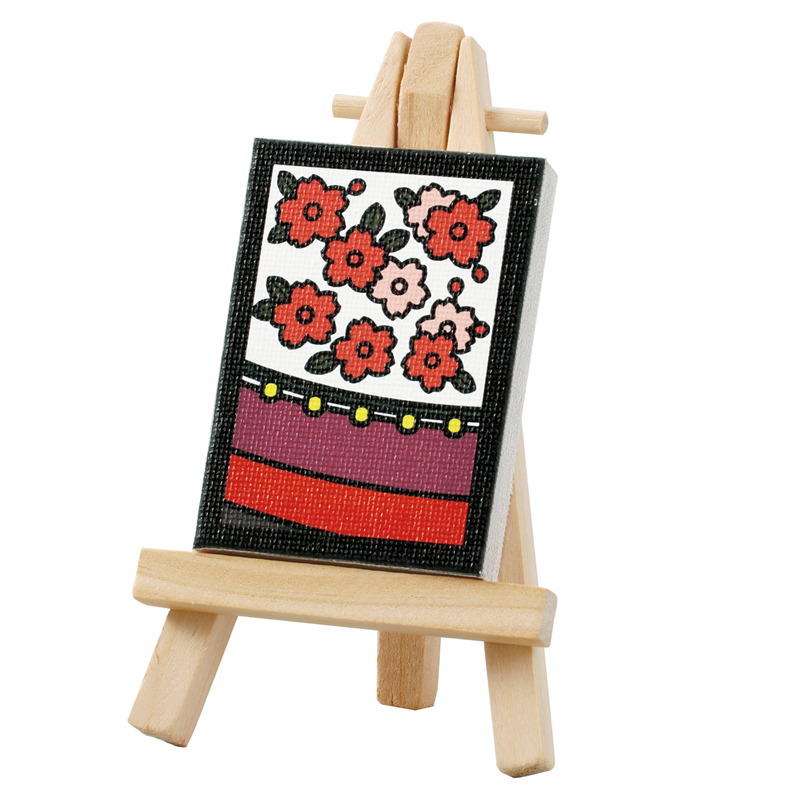 アーテック ミニキャンバス小 花札 桜 ミニイーゼル小付き（ご注文単位1個）【直送品】