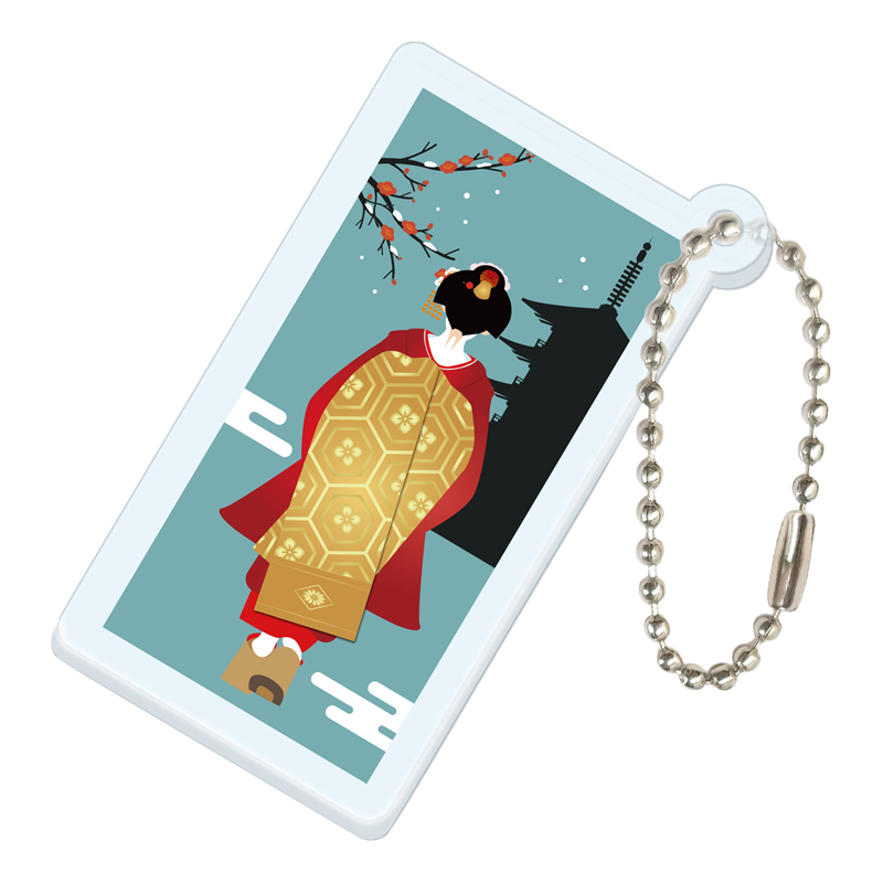 アーテック アクリルキーホルダー 舞子柄 冬（ご注文単位1個）【直送品】