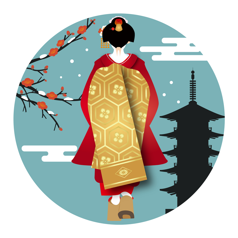 アーテック 白雲石コースター 舞子柄 冬（ご注文単位1枚）【直送品】