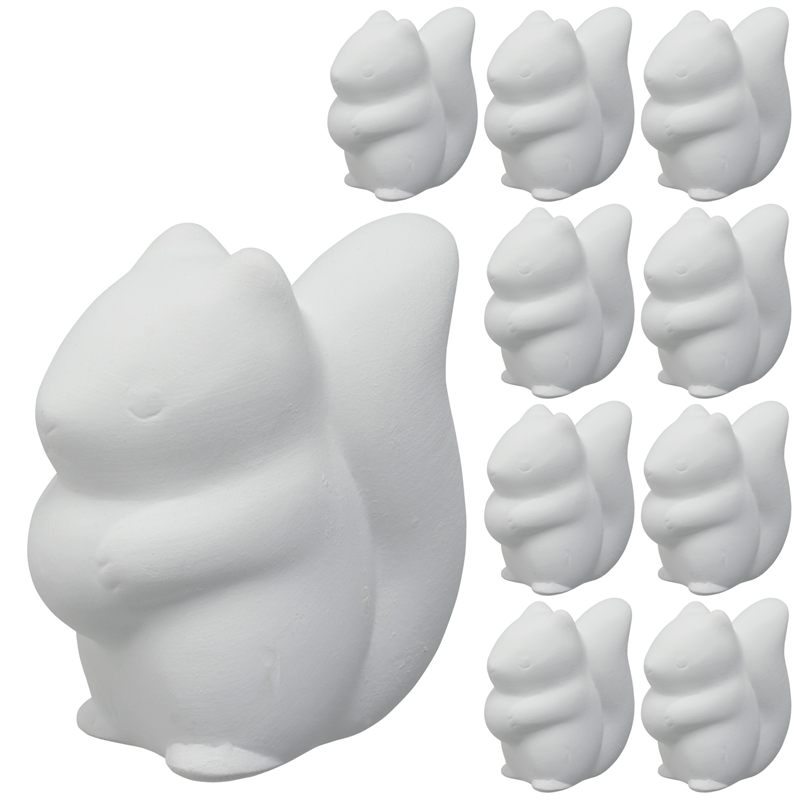 おみくじ工房 おえかき陶器どうぶつ リス 10個セット 1セット（ご注文単位1セット）【直送品】