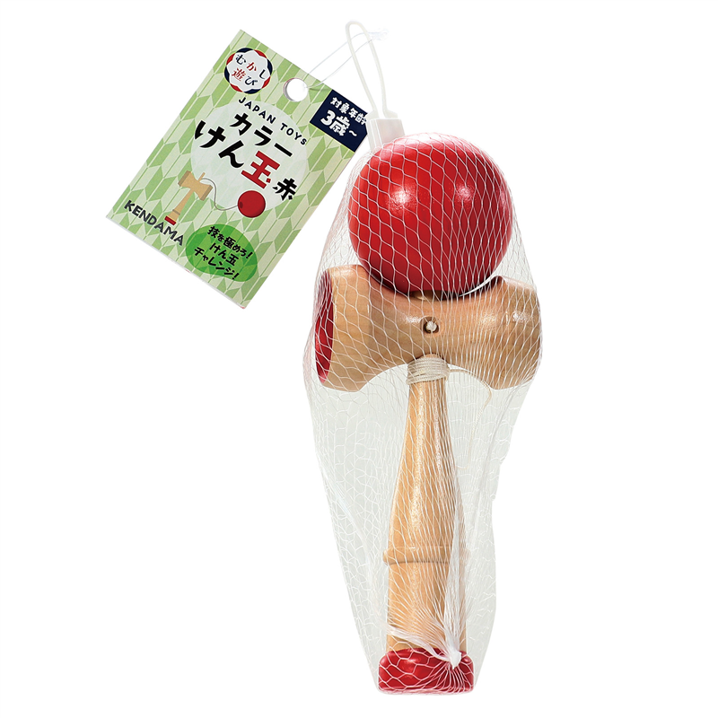 アーテック 木製けん玉 赤 1個（ご注文単位1個）【直送品】