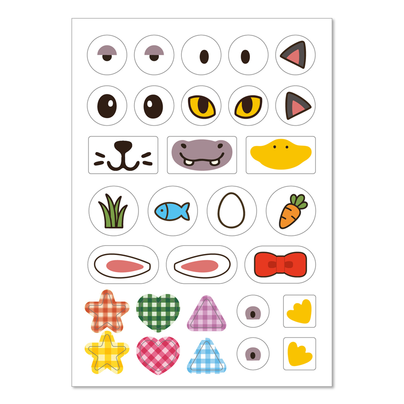 アーテック 透明デコシール どうぶつ 1枚（ご注文単位1枚）【直送品】