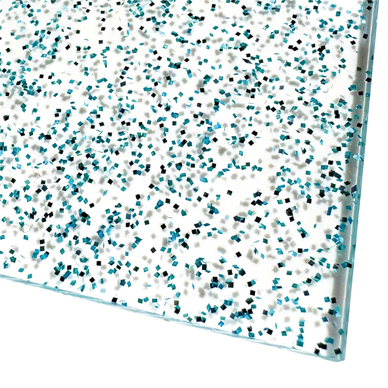 スター・レジン ラメアクリル板 ミントブルー 600×370×3mm 1枚（ご注文単位1枚）【直送品】