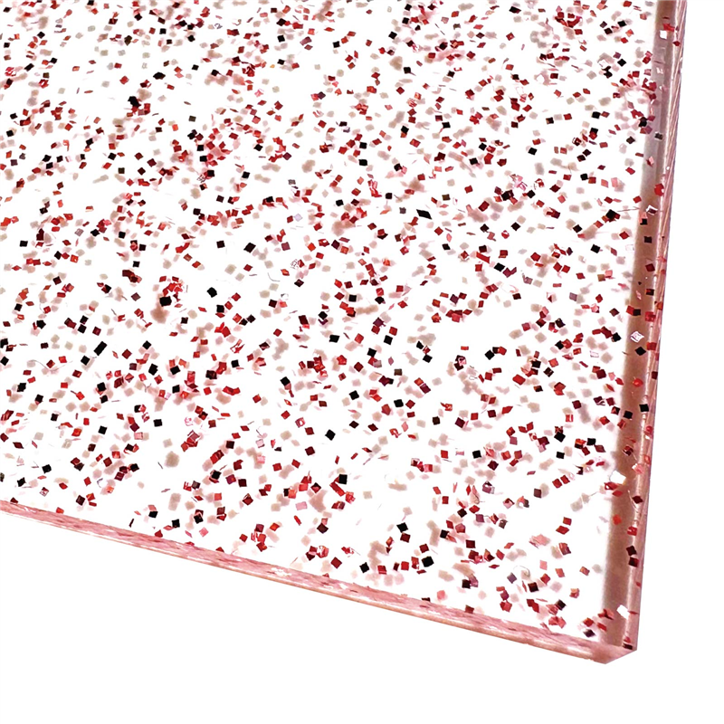 スター・レジン ラメアクリル板 ピーチピンク 600×370×3mm 1枚（ご注文単位1枚）【直送品】