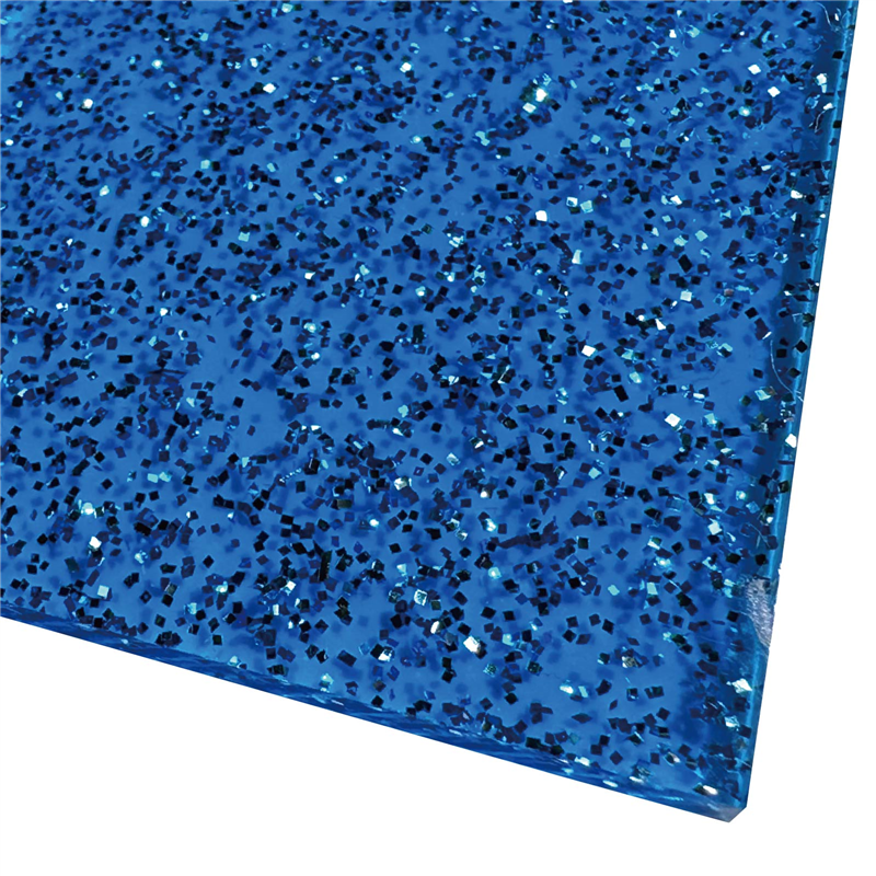 スター・レジン ラメアクリル板 ブルーオーシャン 600×370×3mm 1枚（ご注文単位1枚）【直送品】