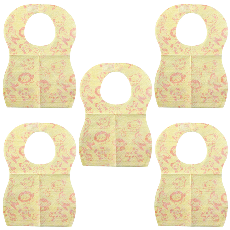 アーテック 乳児用不織布まえかけ アニマル(5枚入) 1セット（ご注文単位1セット）【直送品】