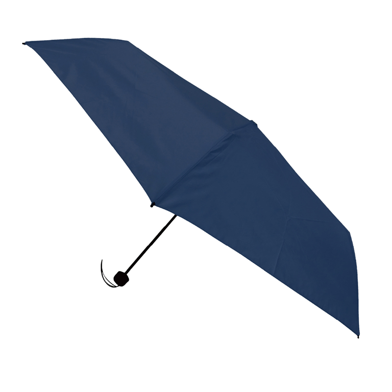サントス 6本骨55cm 晴雨兼用 折畳み傘 ネイビー 1本（ご注文単位1本）【直送品】