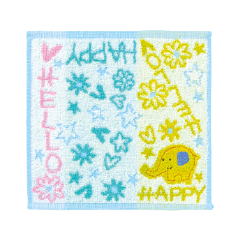 日繊商工 ライブラリー タオルチーフ イエロー 1枚（ご注文単位1枚）【直送品】