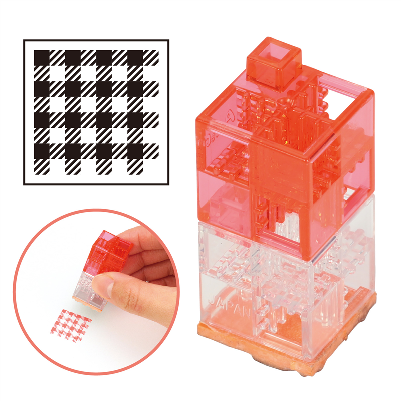 アーテック つながるブロックスタンプ ギンガムチェック 1個（ご注文単位1個）【直送品】