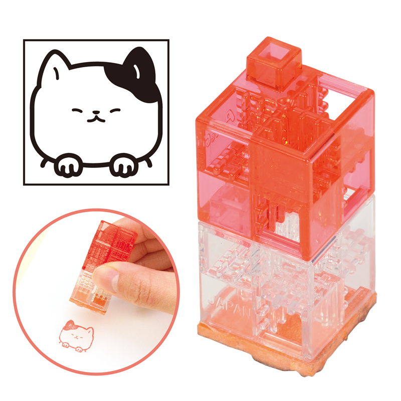 アーテック つながるブロックスタンプ ネコ 1個（ご注文単位1個）【直送品】