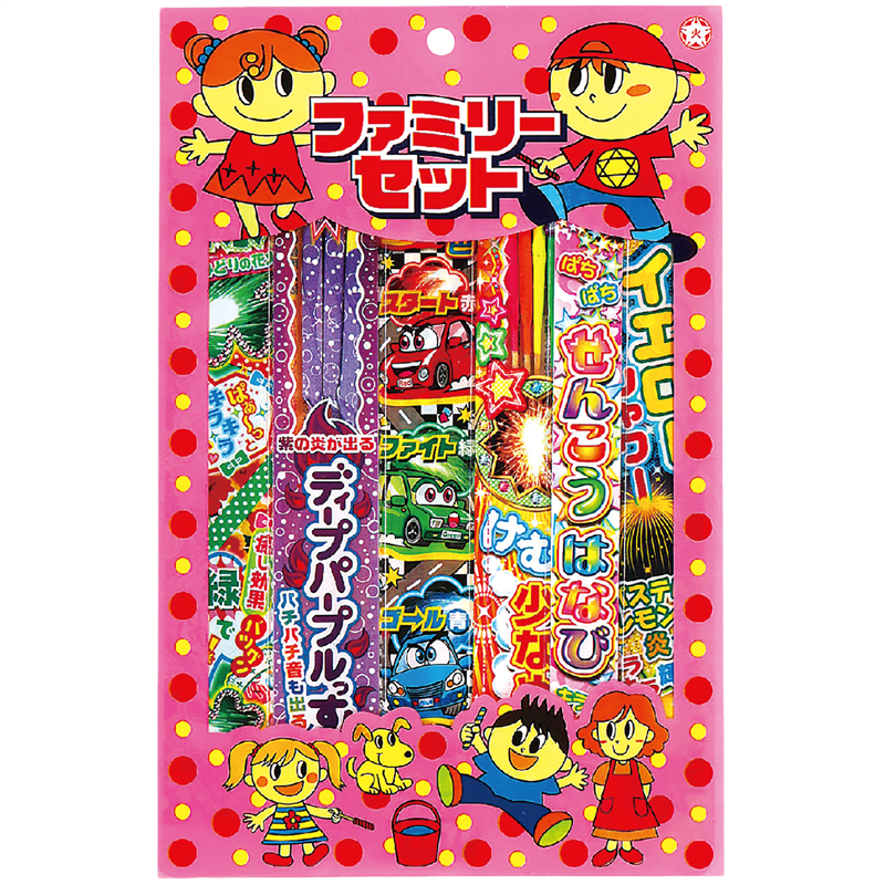 若松屋 玩具花火 ファミリーセット M 1個（ご注文単位1個）【直送品】