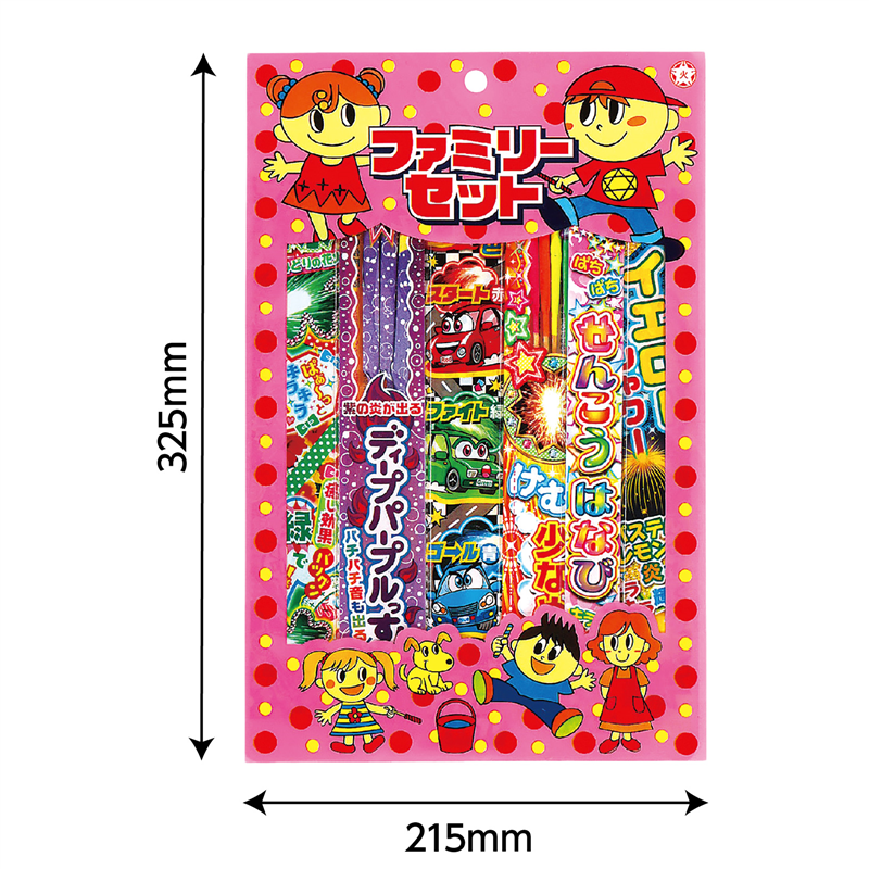若松屋 玩具花火 ファミリーセット M 1個（ご注文単位1個）【直送品