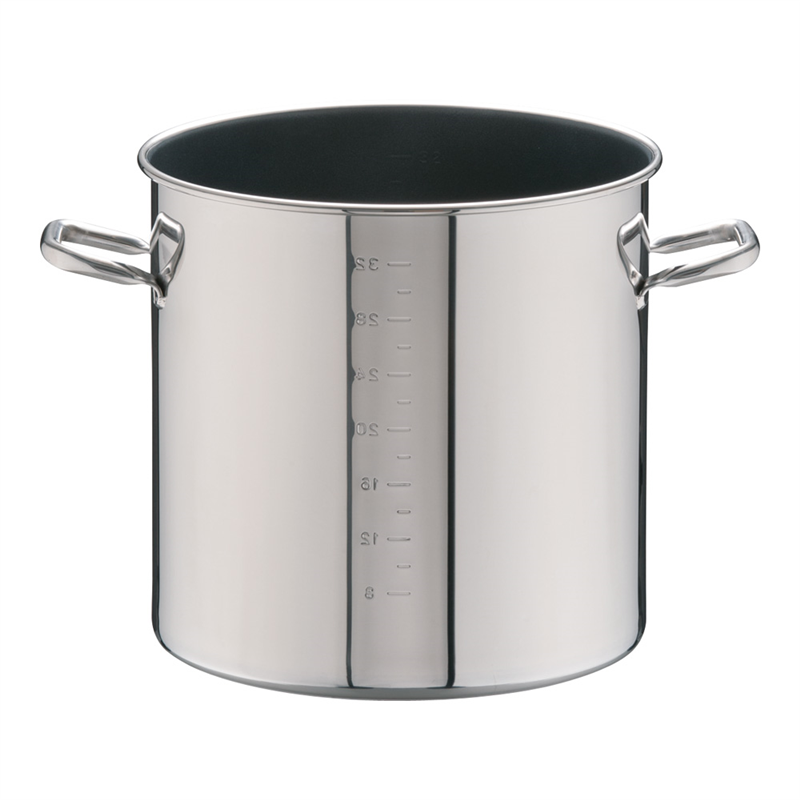 SAパワー・デンジ アルファ 寸胴鍋 36cm(蓋無)目盛付 1箱(ご注文単位1箱)【直送品】