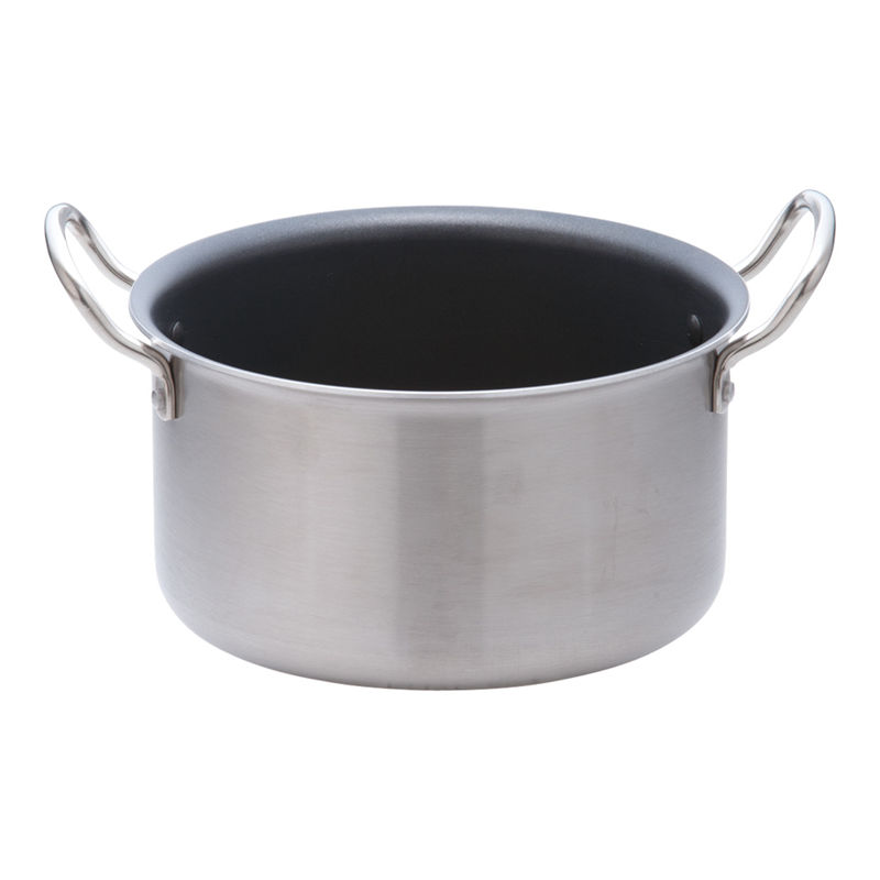 TKG IHセレクト 2層クラッド 半寸胴鍋 24cm 1袋(ご注文単位1袋)【直送品】