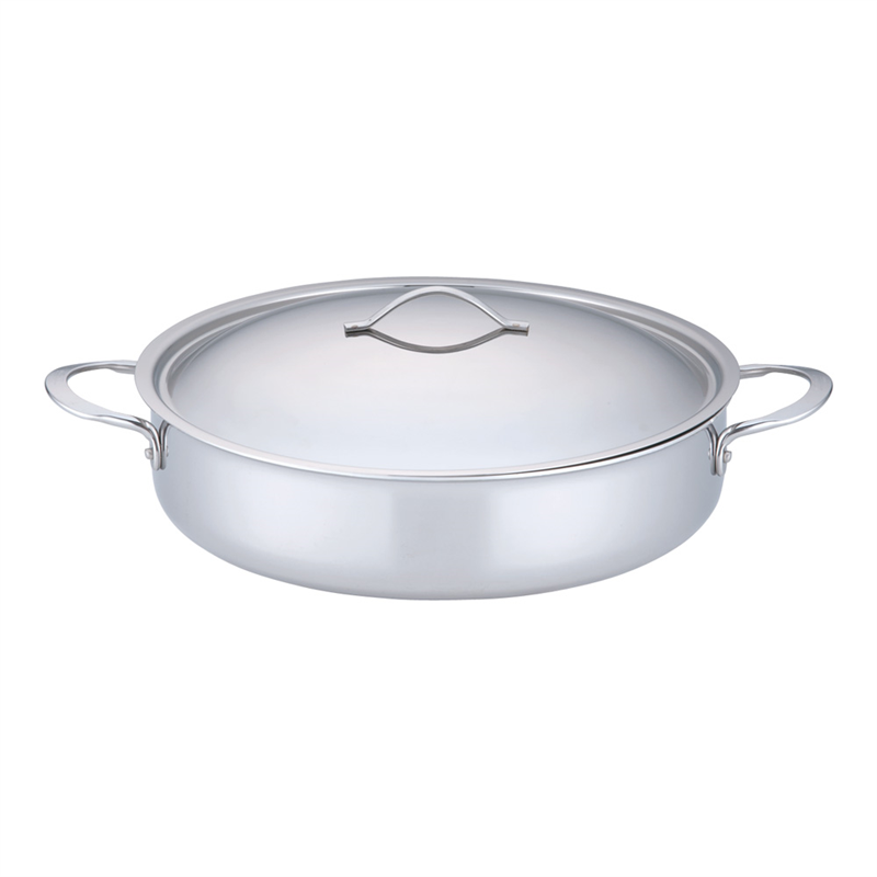 18-10プライオリティ 外輪鍋(蓋付) 3693-32 デバイヤー 1個(ご注文単位1個)【直送品】