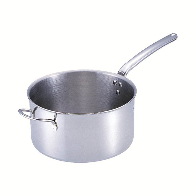 18-10プライオリティ　片手深型鍋（蓋無） 3690-28　手付デバイヤー 1袋（ご注文単位1袋）【直送品】