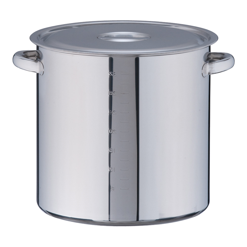 SA18-8　寸胴鍋（目盛付） 36cm 1箱（ご注文単位1箱）【直送品】