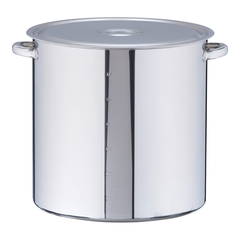 SA18-8　寸胴鍋（目盛付） 45cm 1箱（ご注文単位1箱）【直送品】