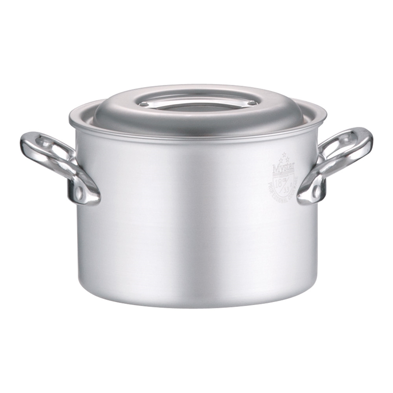 アルミ マイスター半寸胴鍋 18cm 1袋(ご注文単位1袋)【直送品】