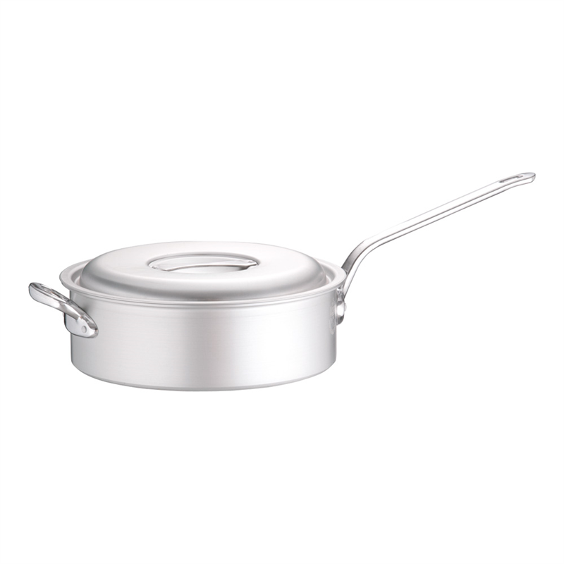 アルミ マイスター片手浅型鍋 36cm 1袋(ご注文単位1袋)【直送品】