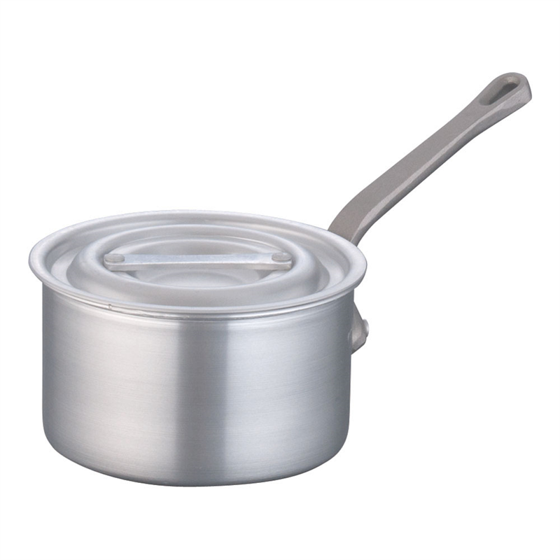 片手深型鍋アルミニウム(アルマイト加工) (目盛付)TKG 15cm 1個(ご注文単位1個)【直送品】