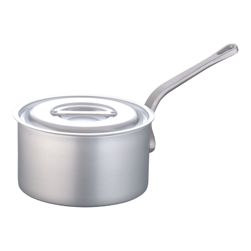 片手深型鍋アルミニウム(アルマイト加工) (目盛付)TKG 24cm 1袋(ご注文単位1袋)【直送品】