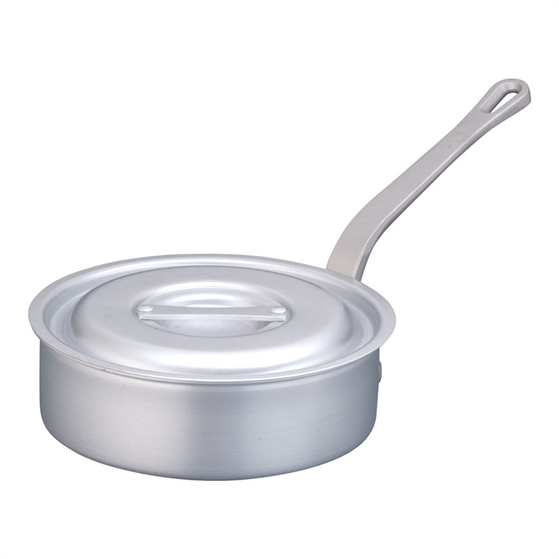 片手浅型鍋アルミニウム(アルマイト加工) (目盛付)TKG 21cm 1袋(ご注文単位1袋)【直送品】