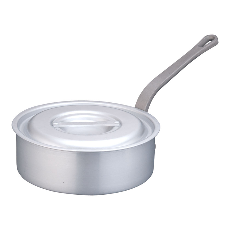 片手浅型鍋アルミニウム(アルマイト加工) (目盛付)TKG 24cm 1袋(ご注文単位1袋)【直送品】