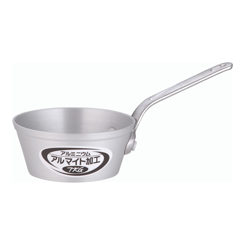 テーパー鍋アルミニウム(アルマイト加工) TKG 15cm 1袋(ご注文単位1袋)【直送品】