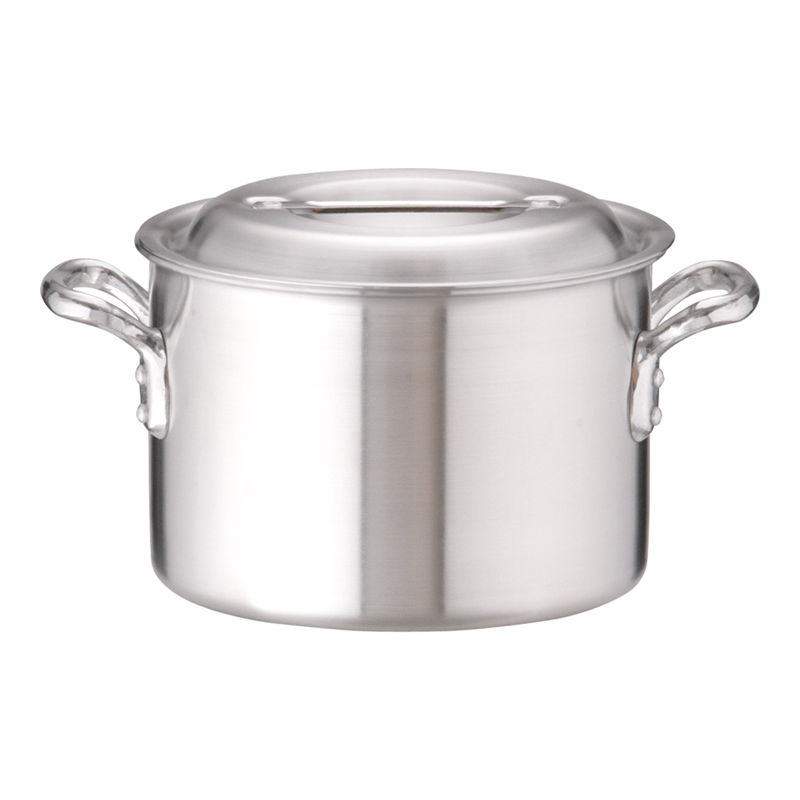 アルミDON半寸胴鍋 21cm 1袋(ご注文単位1袋)【直送品】