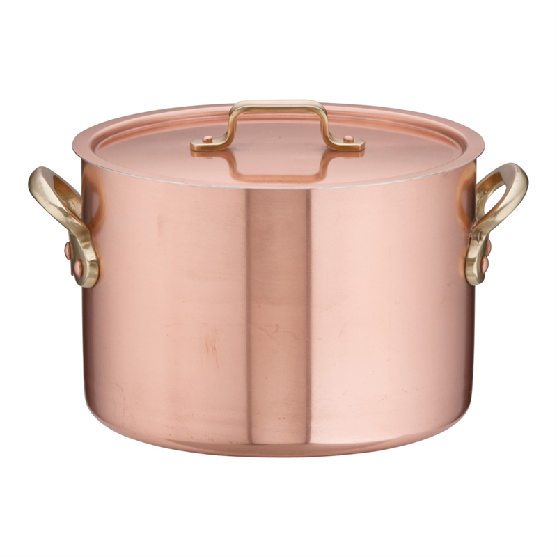 SAエトール銅 半寸胴鍋 21cm 1箱(ご注文単位1箱)【直送品】