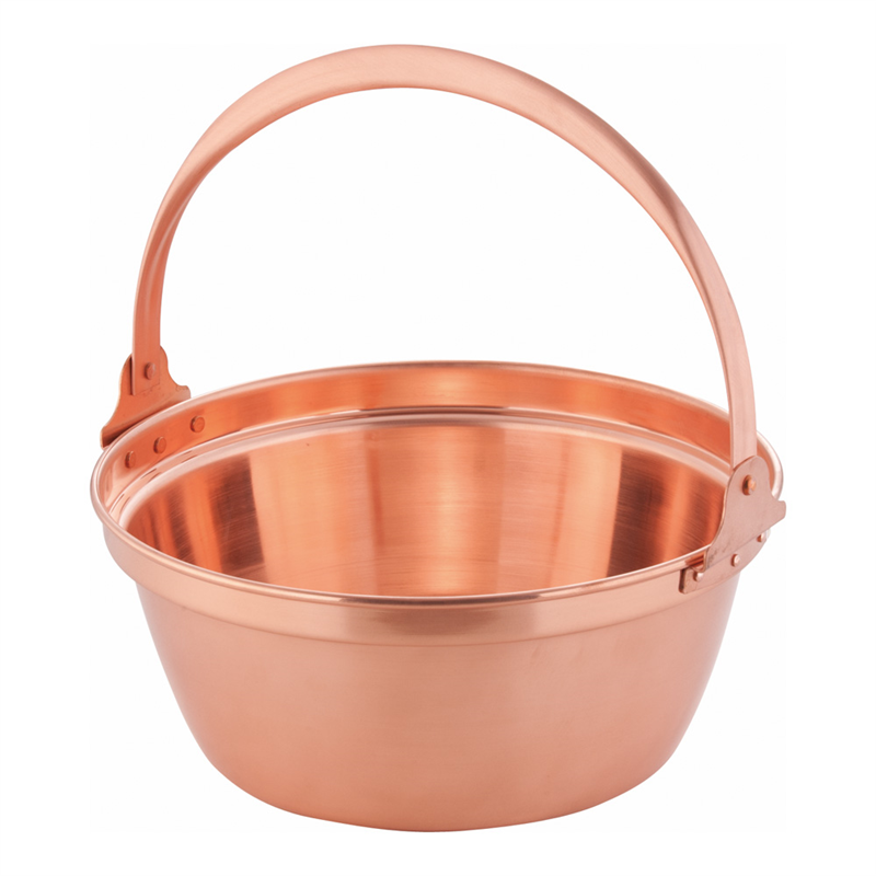 銅　山菜鍋（内側錫引きなし） 30cm 1袋（ご注文単位1袋）【直送品】