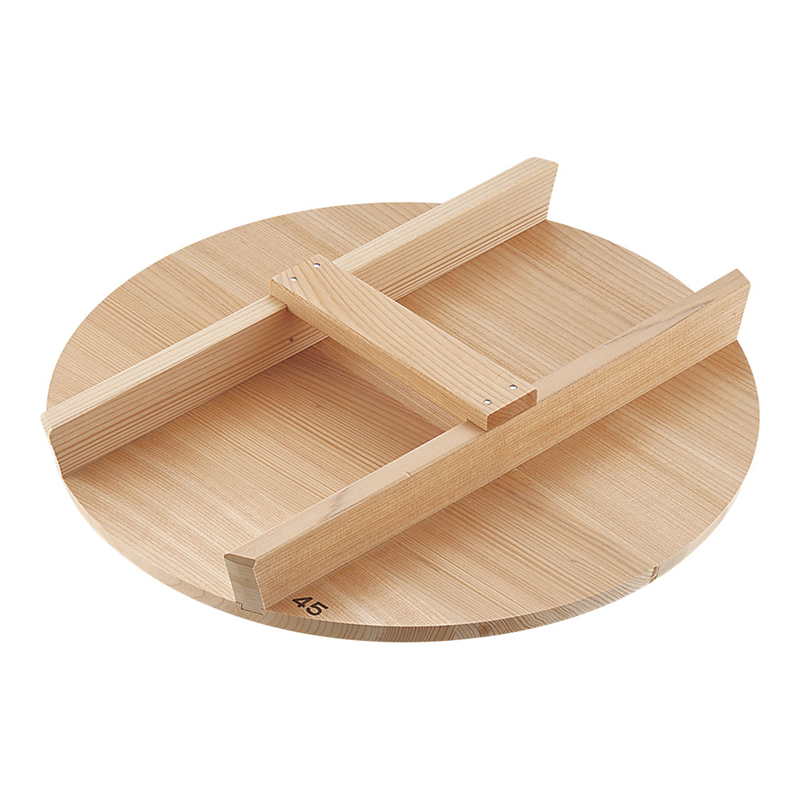 厚手サワラH型取手木蓋 45cm用 1個(ご注文単位1個)【直送品】