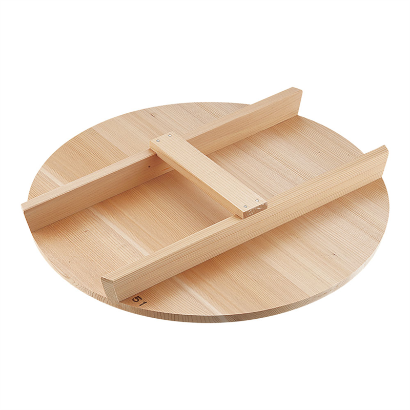厚手サワラH型取手木蓋 51cm用 1個(ご注文単位1個)【直送品】