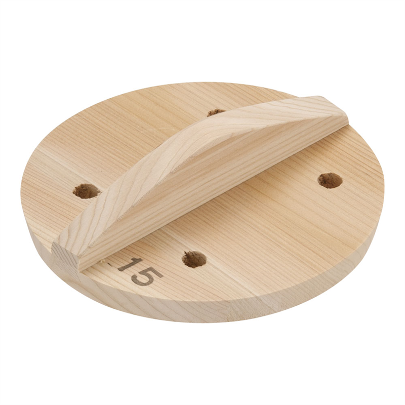 SA厚手サワラ穴明木蓋 15cm 1個(ご注文単位1個)【直送品】